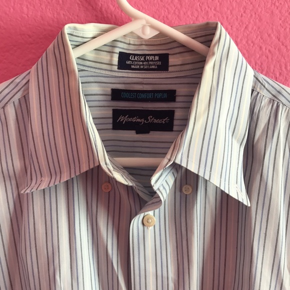 Meeting Street striped button down dress shirt - Picture 2 of 6